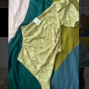 Free People Puff Sleeve Bodysuit